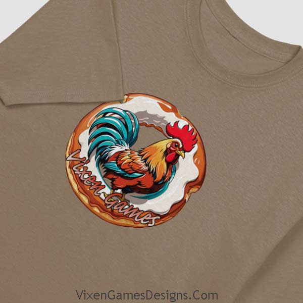 Cock and Glazed Donut T-shirt from Vixen games designs