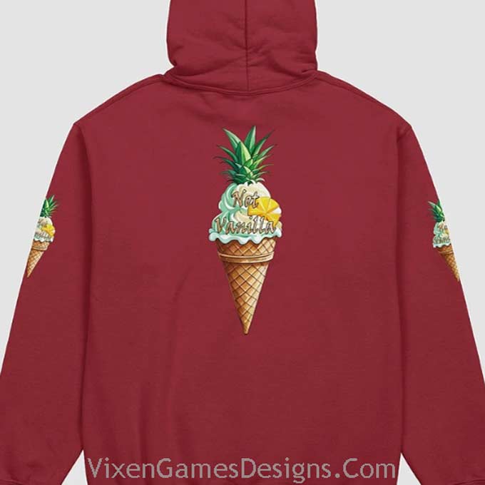 Not Vanilla Ice-cream cone classic hoodie for pineapple lifestyle swingers