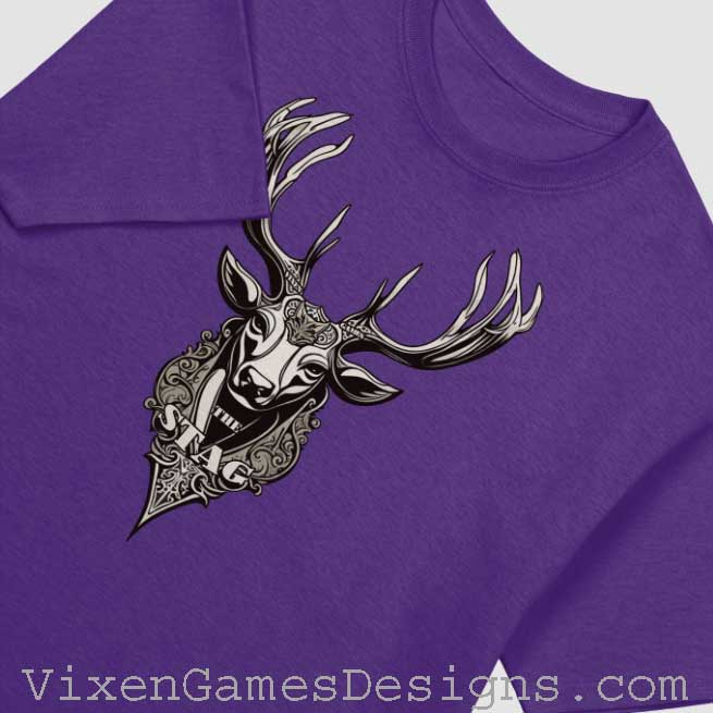 The Stag basic T-shirt lower cost Stag and Vixen shirts. 