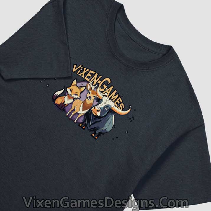 Cute Vixen Stag and Bull Vixen Games shirt
