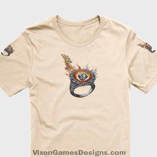 Extravagant Hot Wife Fire Ring T-shirt for hotwives