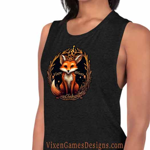 Vixen Wives Club Royal Vixen T-shirt and tank top design 