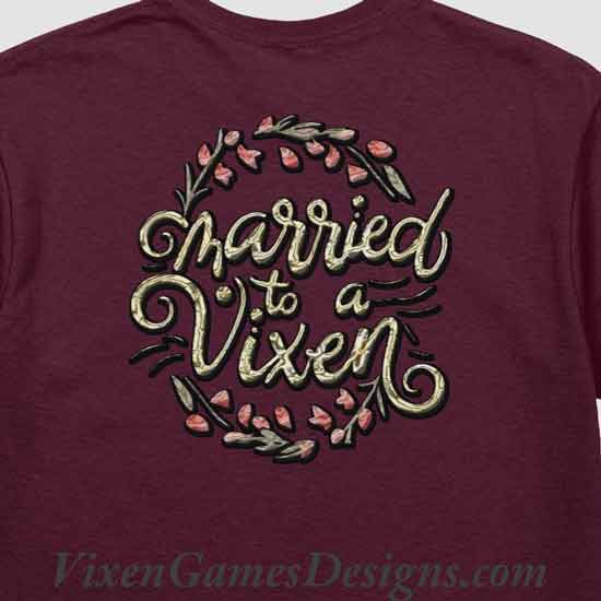 Married To A Vixen Shirt back view